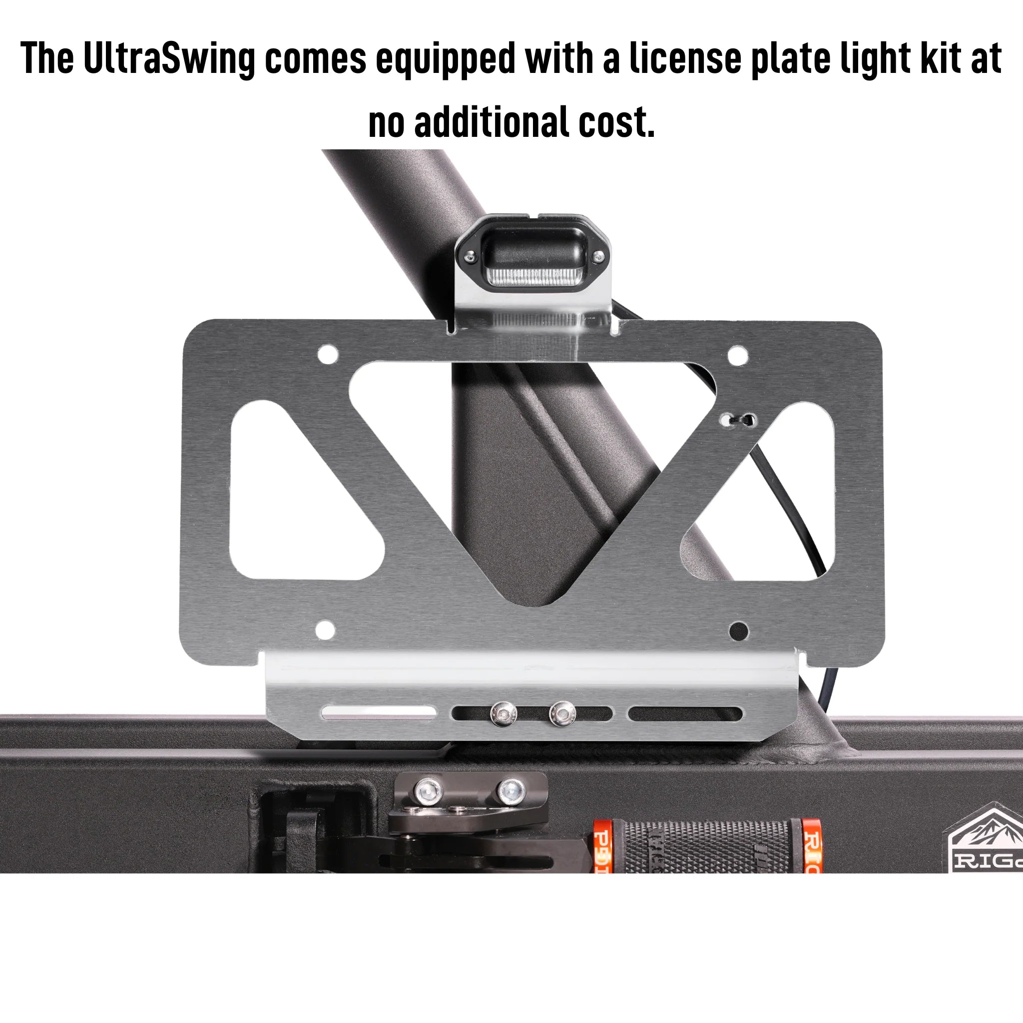UltraSwing Short-Fit Spare Tire Hitch Mount | RiGd Supply Front View