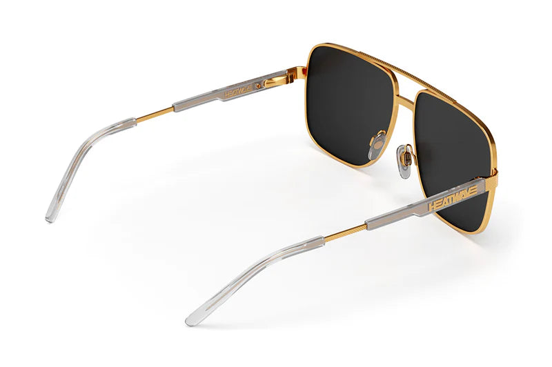 Nimitz Sunglasses: Gold Front View