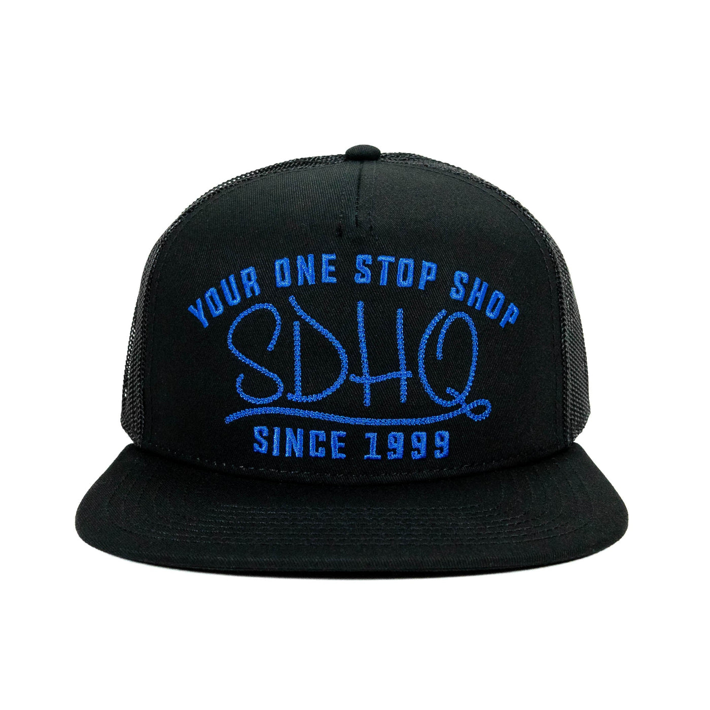 SDHQ One Stop Shop Trucker Hat | Blue Embroidery