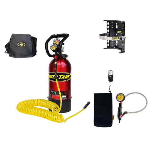 10 lb. Package B Power Tank | Candy Red | XP400 Regulator | Super Bracket