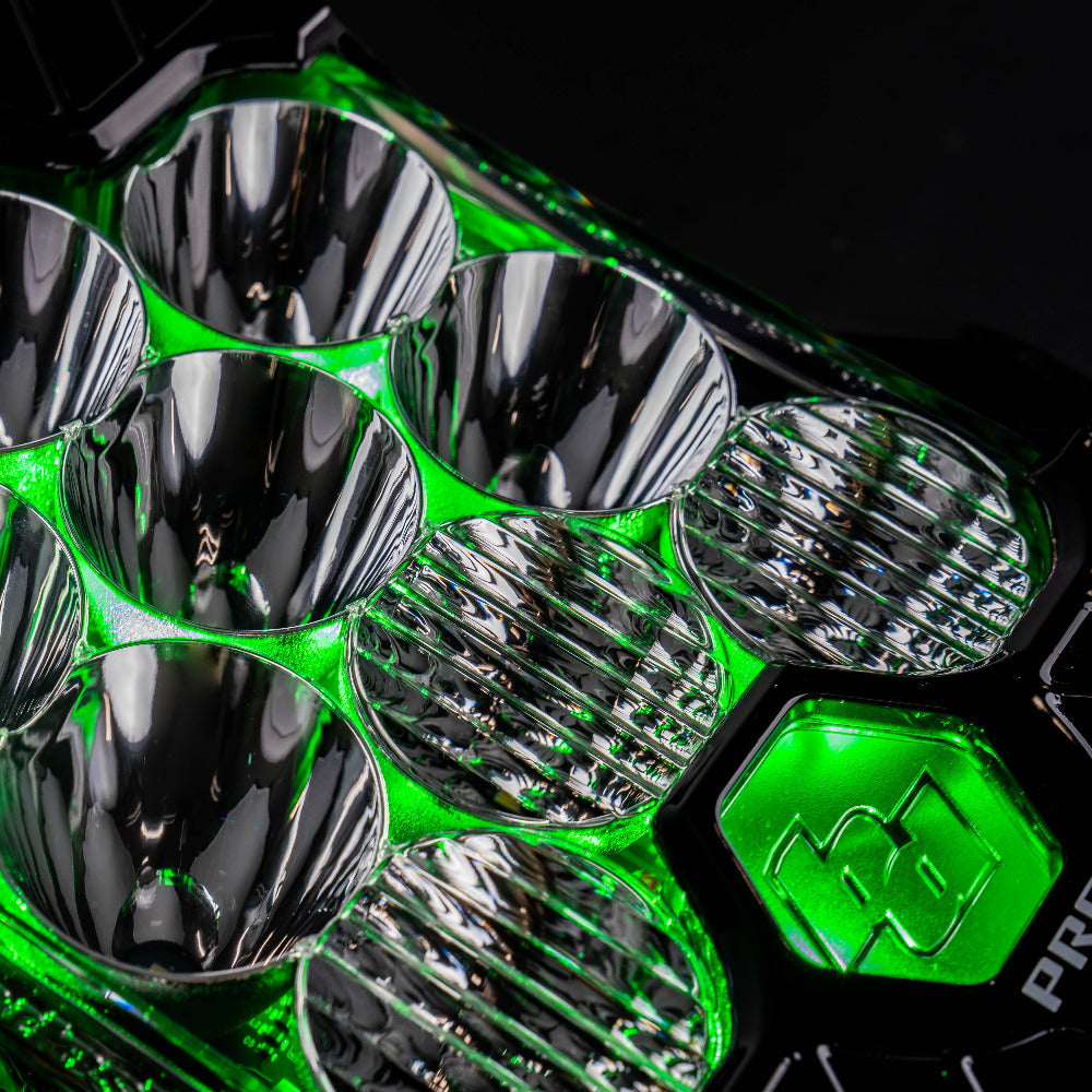 LP6 Pro, LED, Driving/Combo, Green Backlight Baja Designs Close-up Display