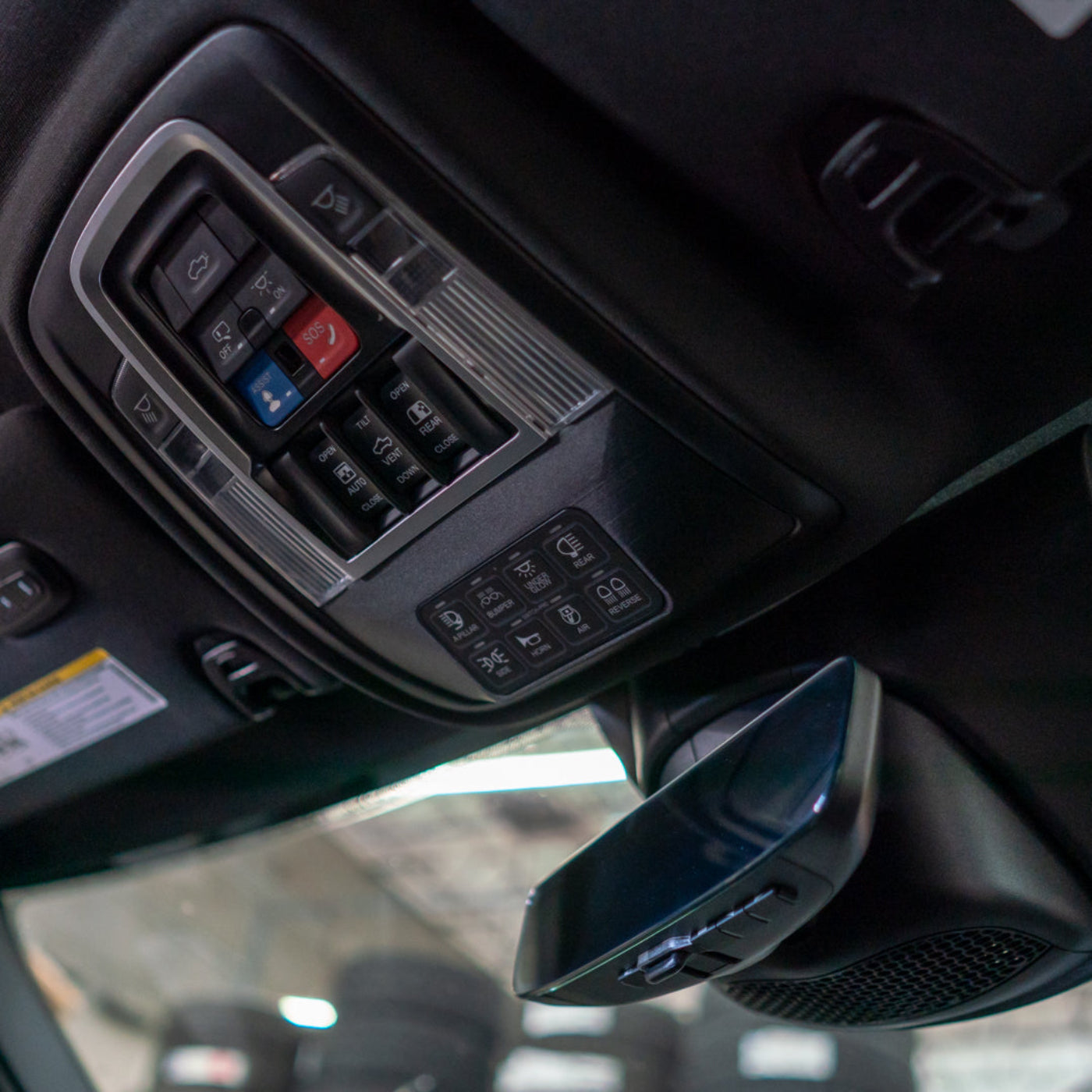 2019-2025 Ram 2500/3500 SDHQ Built 3D Printed Sunglass Keypad Mount Conversion installed