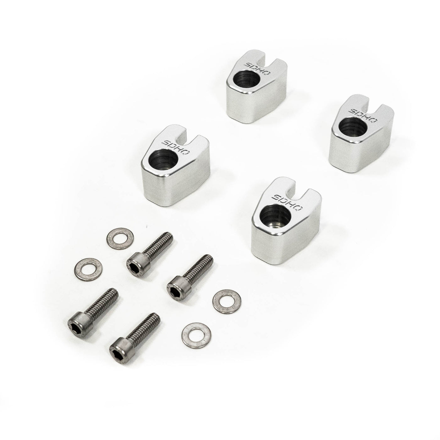 '19-23 Ford Ranger SDHQ Built Billet Rear ABS Guards display of included parts and hardware