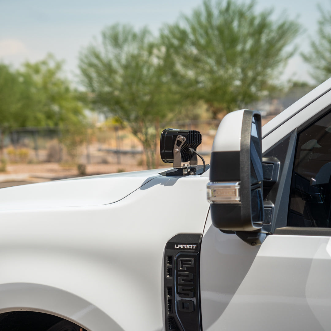 '23-24 FORD SUPER DUTY SDHQ BUILT A-PILLAR LIGHT MOUNTS