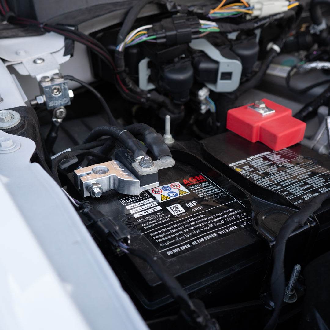 2023-2024 Ford F250/F350 Billet Dual Battery Terminal Upgrade Kit