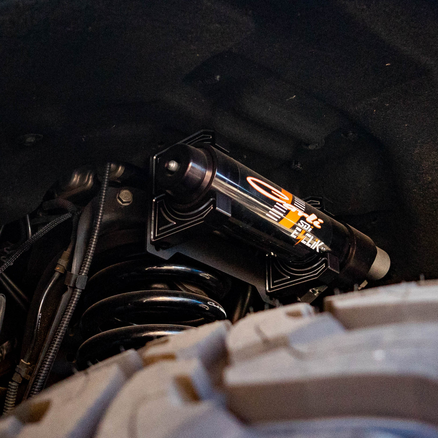 SDHQ Built Billet Reservoir Mounts installed