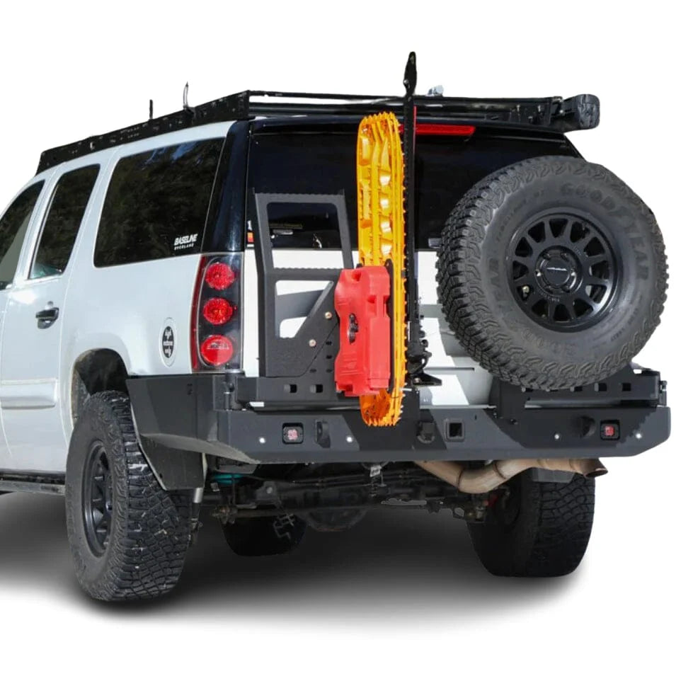 2007-2014 CHEVY SUBURBAN & GMC YUKON XL 1500/2500 HIGH CLEARANCE OCTANE DUAL SWING OUT REAR BUMPER Front View