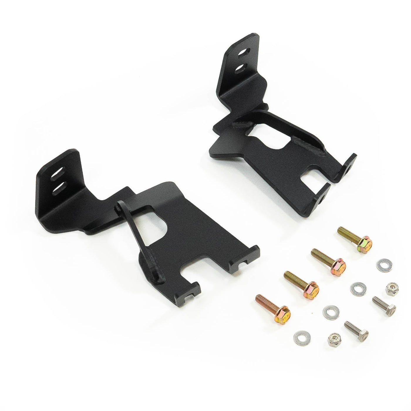 '23-26 Toyota Sequoia SDHQ Built A-Pillar Light Mounts display of included parts and hardware