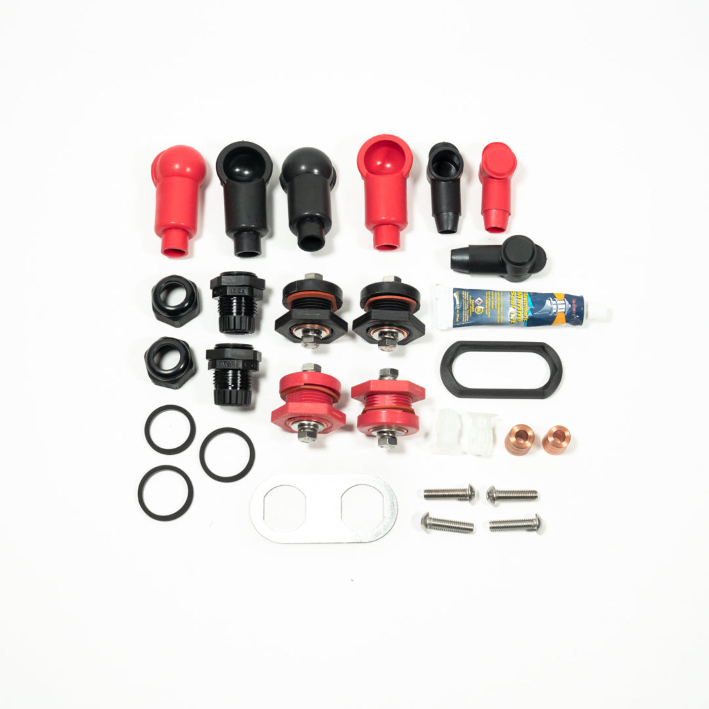 2023-2025 Toyota Sequoia SDHQ Built Under Hood Power Solution Kit display of included parts