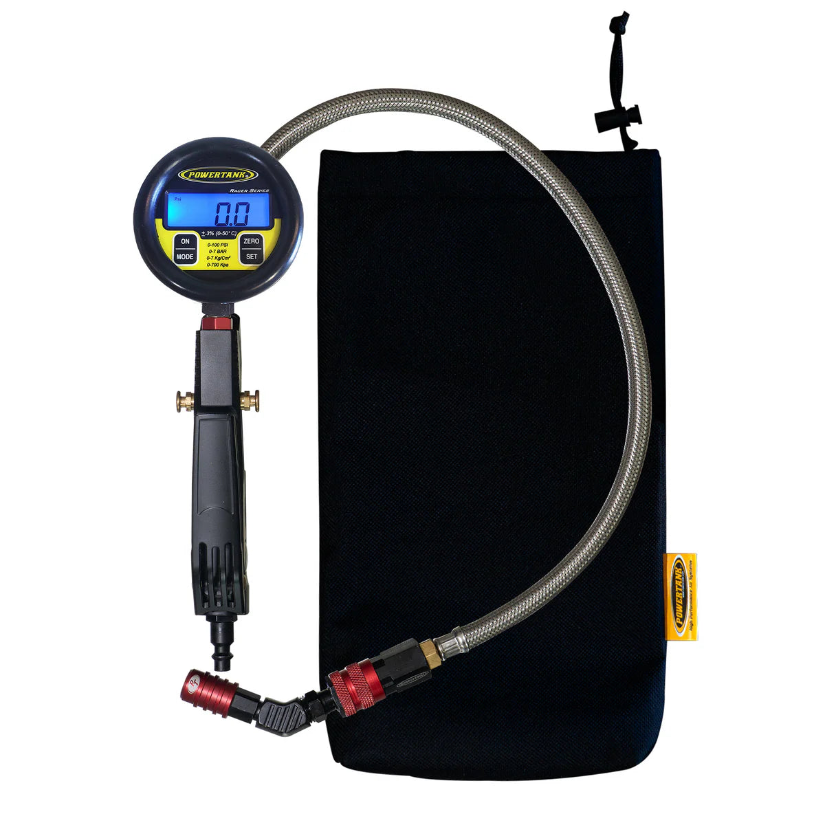 RACER RED - 100 psi Precision Digital Ventoso™ Modular Tire Inflator Gauge