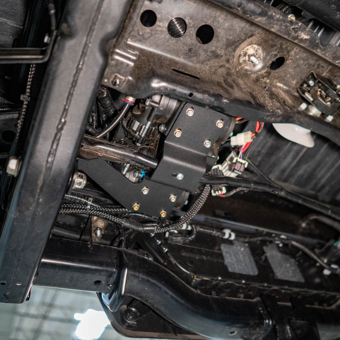 SDHQ Built '24+ Tacoma Air Compressor Mount installed