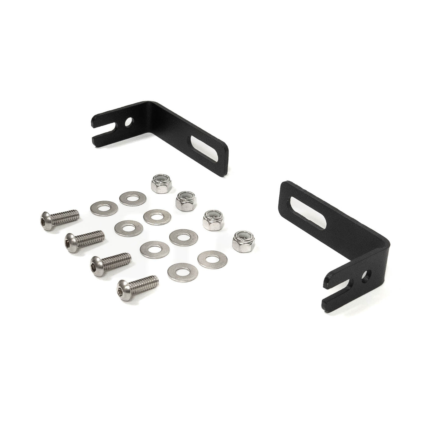 SDHQ Built Universal Behind the Grille S2 Mount display of included parts and hardware