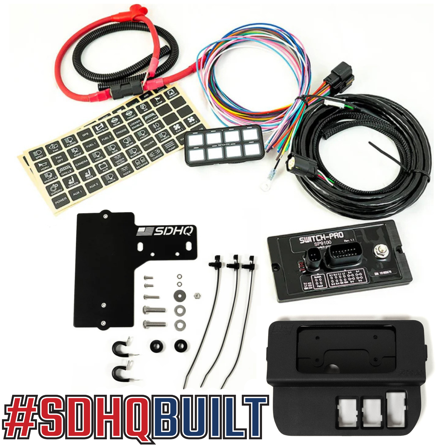 '16-23 Toyota Tacoma SDHQ Built Complete Switch Pros SP-9100 Mounting Kit