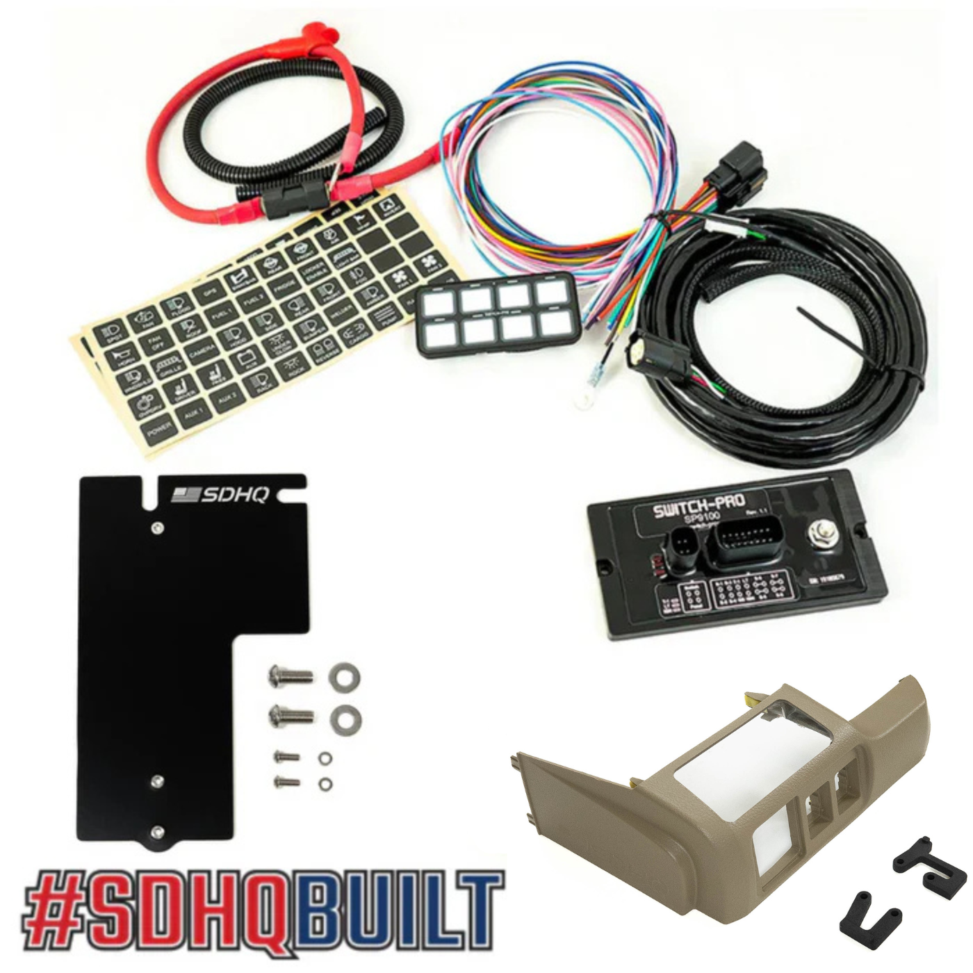 '10-24 Toyota 4Runner SDHQ Built Complete Switch Pros Mounting Kit