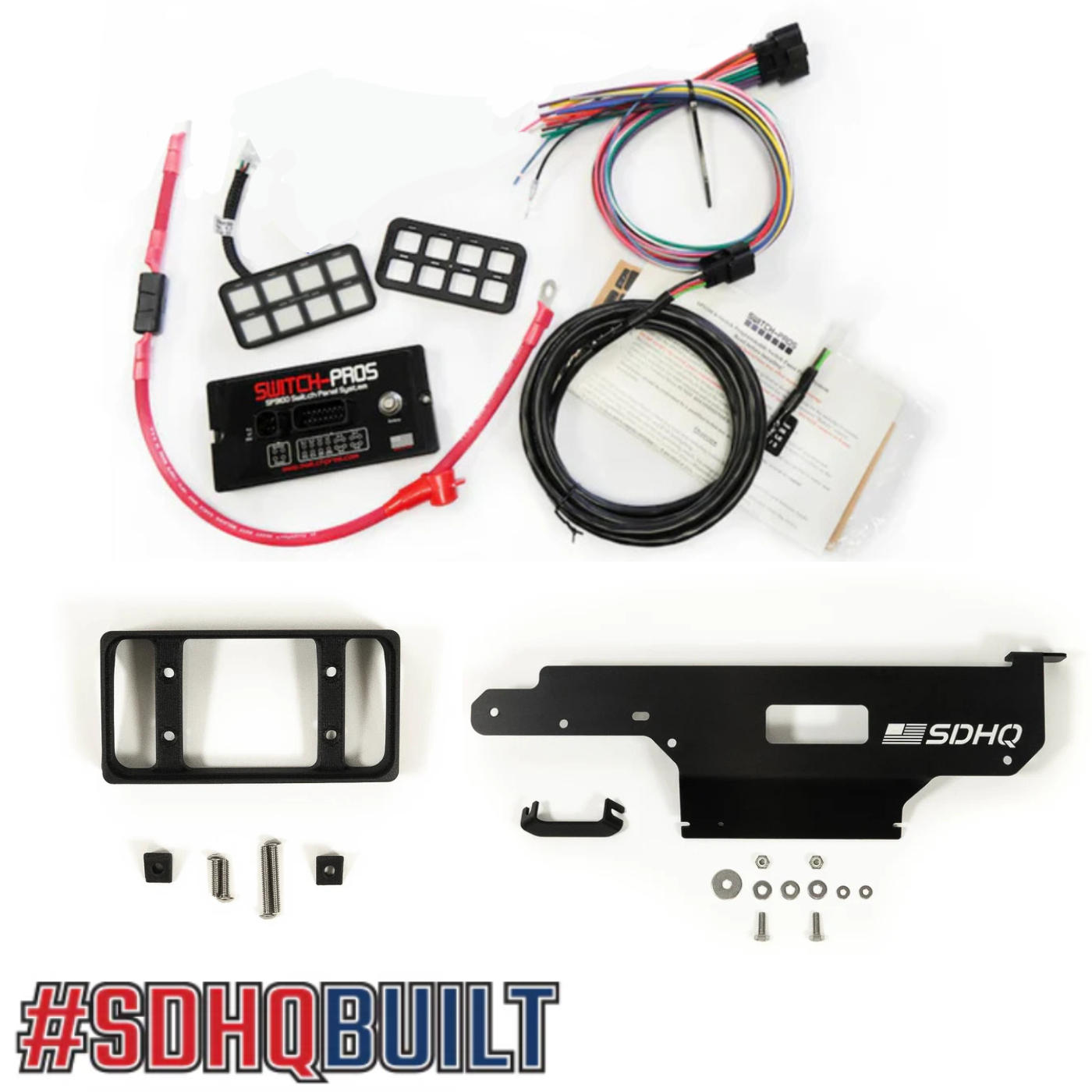 '21-24 RAPTOR COMPLETE SWITCH PROS SP9100 KIT - FLOW THROUGH CENTER CONSOLE KEYPAD MOUNT