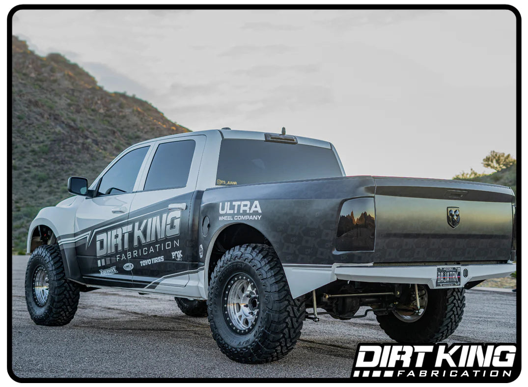 09-18 Ram 1500 Bed Supports with Whip Mounts Front View