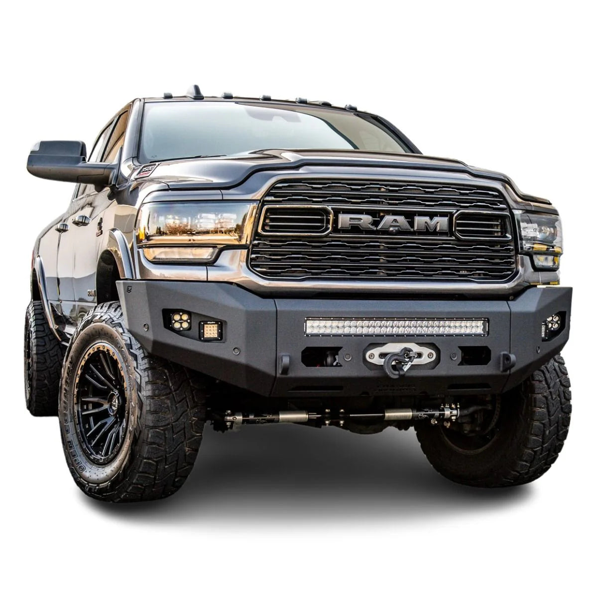 2019-2025 RAM 2500/3500 ATTITUDE SERIES FRONT WINCH BUMPER Front View