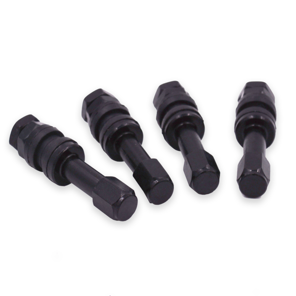Raceline ALUMINUM VALVE STEM 1.89" LENGTH BLACK ANODIZED FINISH