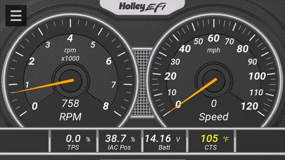 Holley EFI 5-inch Digital Dash Gauge Display