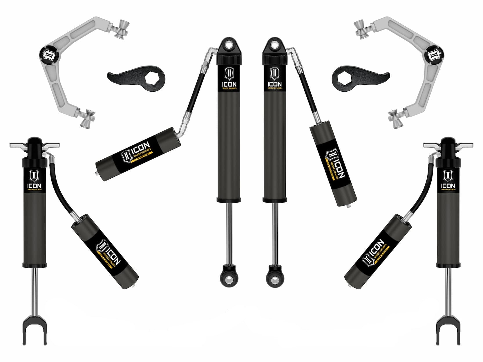 ICON 2020-2026 Chevrolet Silverado/GMC Sierra 2500/3500 HD, 2-3.5" Lift, Stage 2 Suspension System, Billet