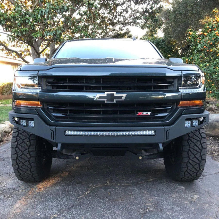 2016-2018 CHEVROLET SILVERADO 1500 OCTANE FRONT WINCH BUMPER Front View
