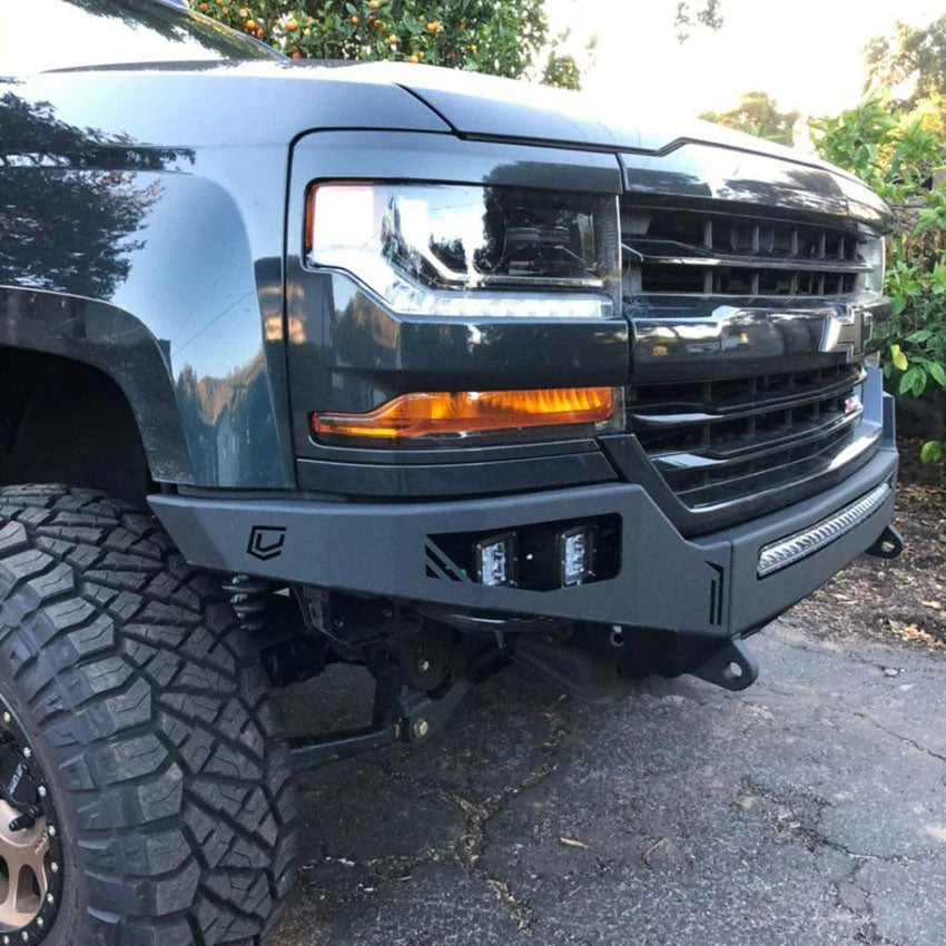 2016-2018 CHEVROLET SILVERADO 1500 OCTANE FRONT WINCH BUMPER Front View