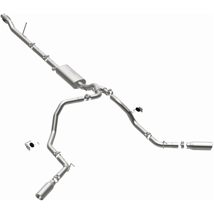 MagnaFlow Street Series Cat-Back Performance Exhaust System 19473 Front View