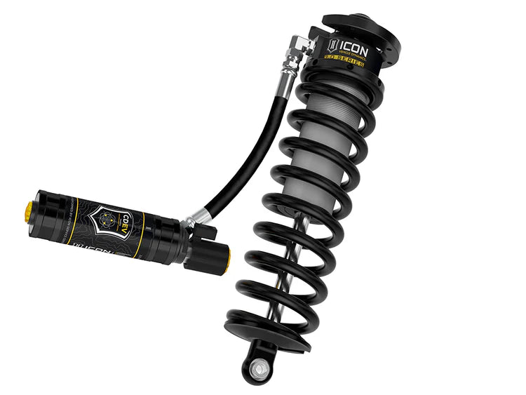 ICON 2017-2026 Ford F-250/F-350 Super Duty 4WD, 2.5-3” Lift, V.S. 3.0 Series Coilover Conversion Kit, Remote Reservoir w/ CDEV, w/ Caster Cams