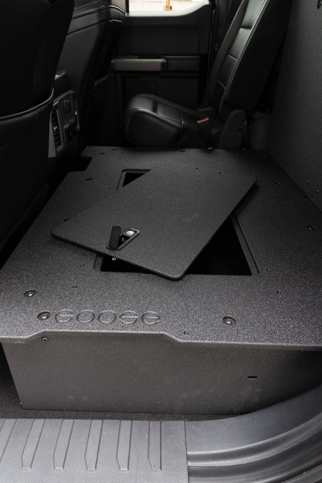 Ford F150 2015-Present 13th & 14th Gen. SuperCab - Second Row Seat Delete Plate System Front View