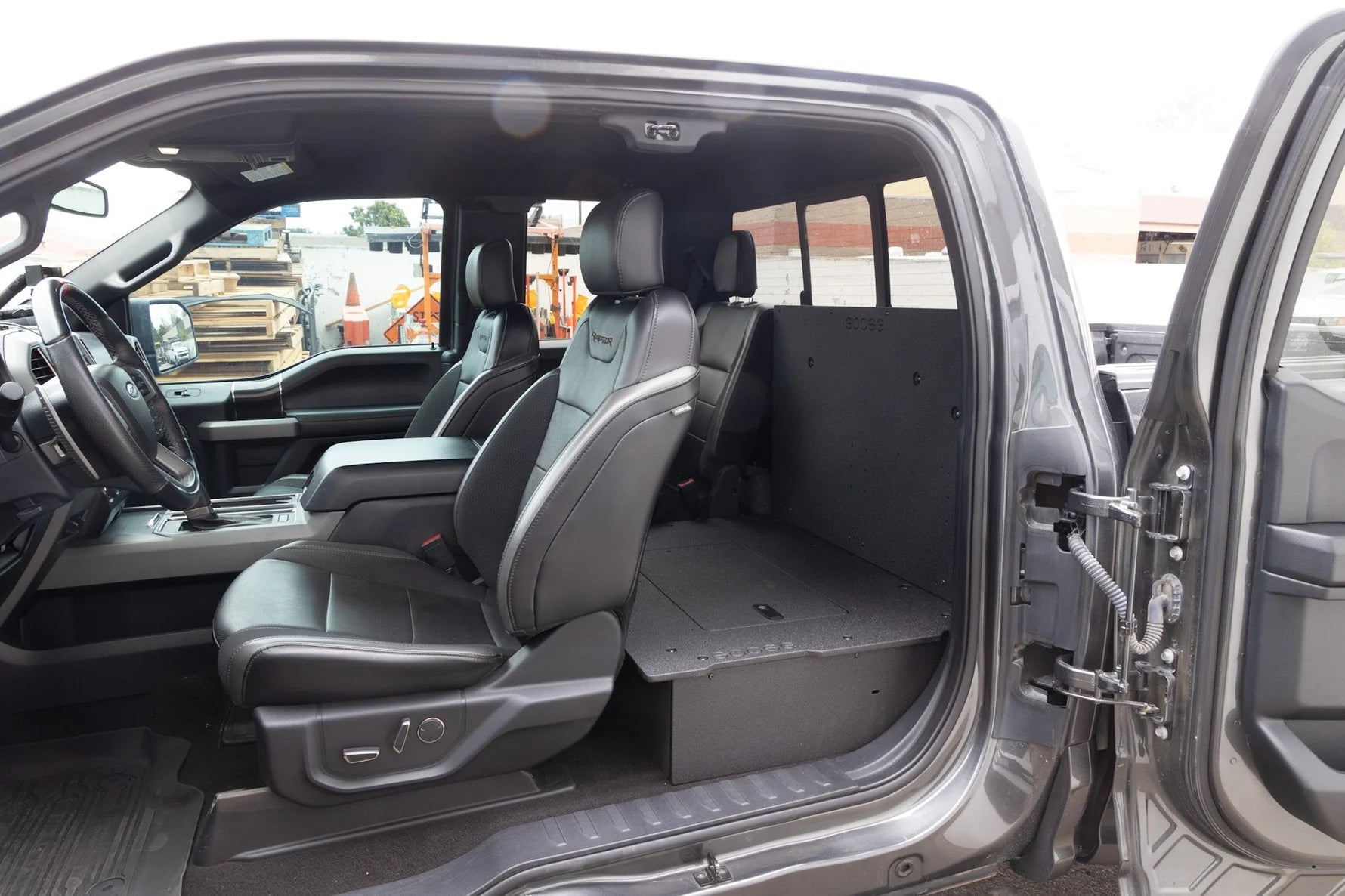 Ford F150 2015-Present 13th & 14th Gen. SuperCab - Second Row Seat Delete Plate System Front View