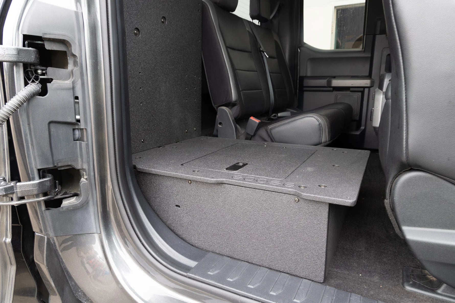 Ford F150 2015-Present 13th & 14th Gen. SuperCab - Second Row Seat Delete Plate System Front View
