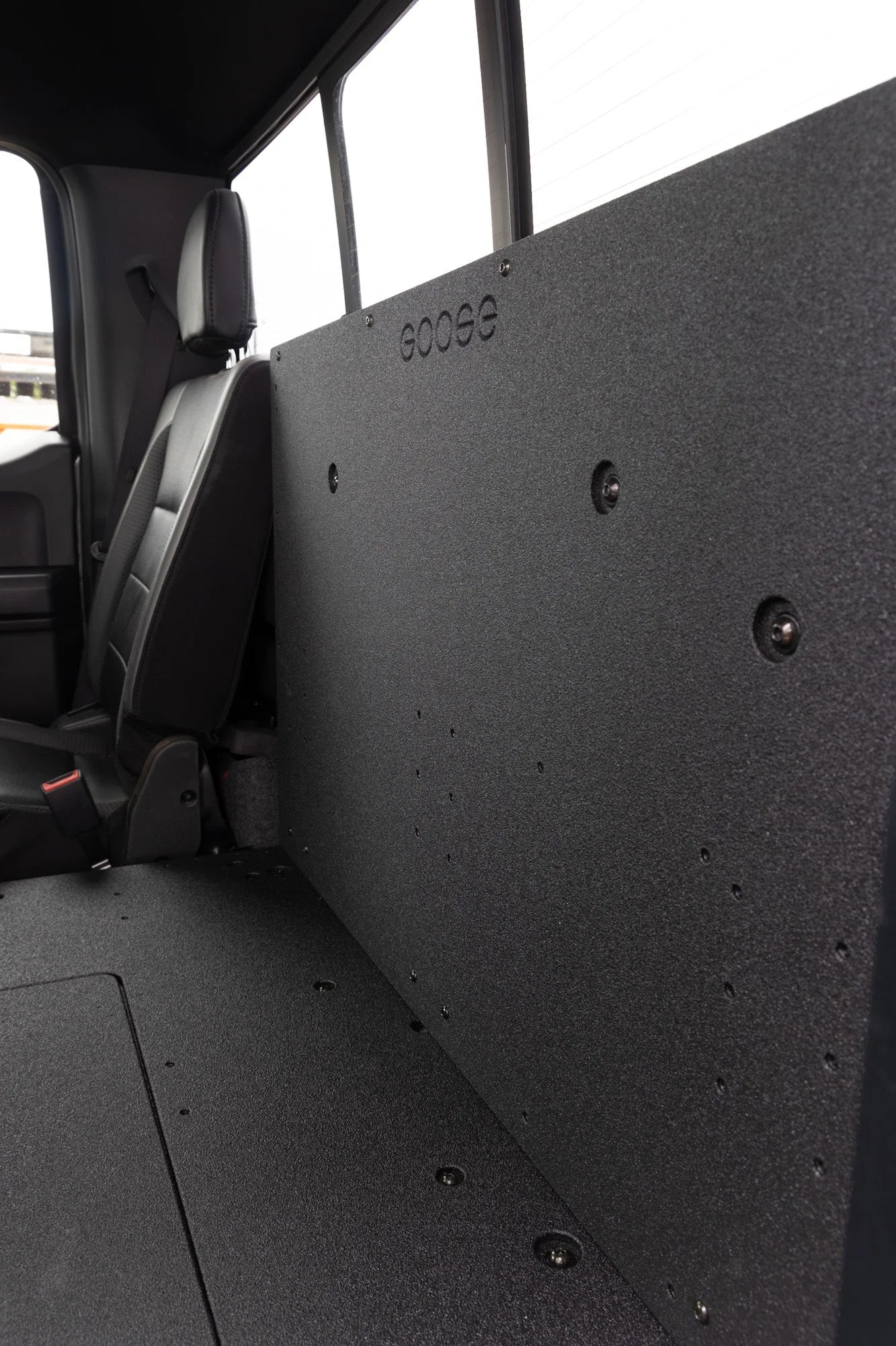 Ford F150 2015-Present 13th & 14th Gen. SuperCab - Second Row Seat Delete Plate System Front View