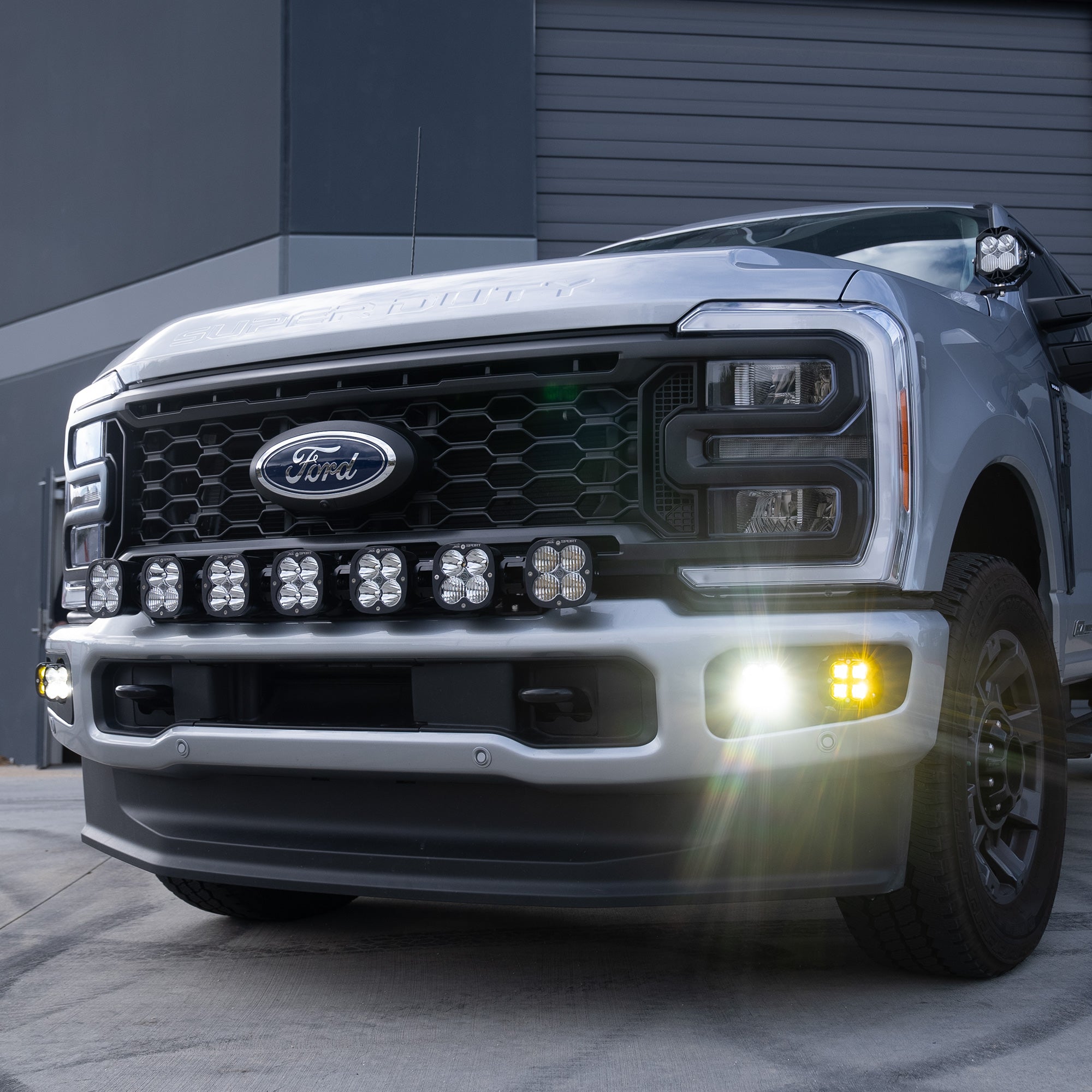 23+ Ford F250/F350 Squadron SAE/Squadron Sport Dual Fog Pocket Kit Display on Vehicle