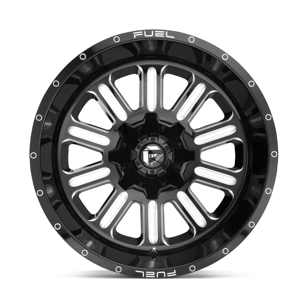 Fuel Wheels | HARDLINE Front View Black