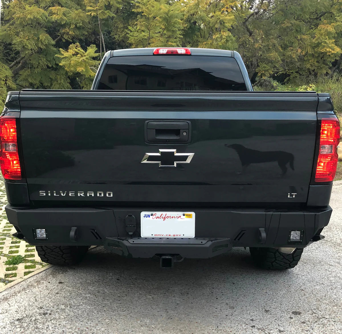 2015-2019 GMC/CHEVY 2500/3500 OCTANE REAR BUMPER Front View
