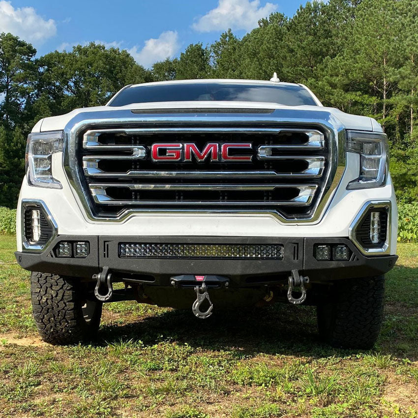 2019-2021 GMC SIERRA 1500 OCTANE FRONT WINCH BUMPER Front View