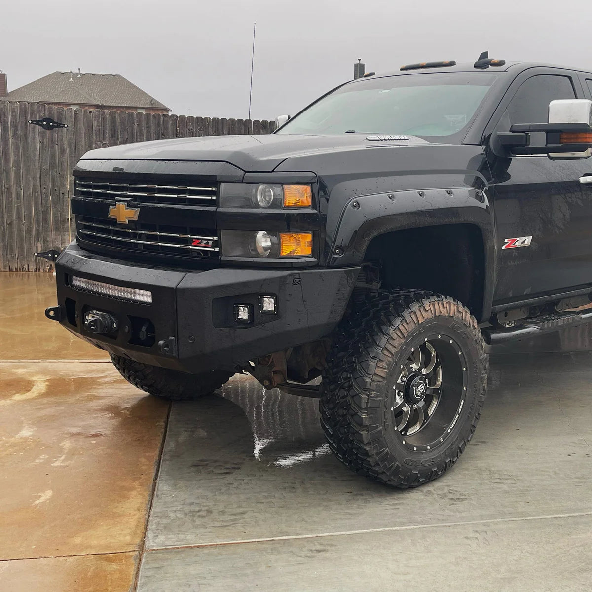 2015-2019 CHEVY SILVERADO 2500/3500 ATTITUDE FRONT WINCH BUMPER Front View