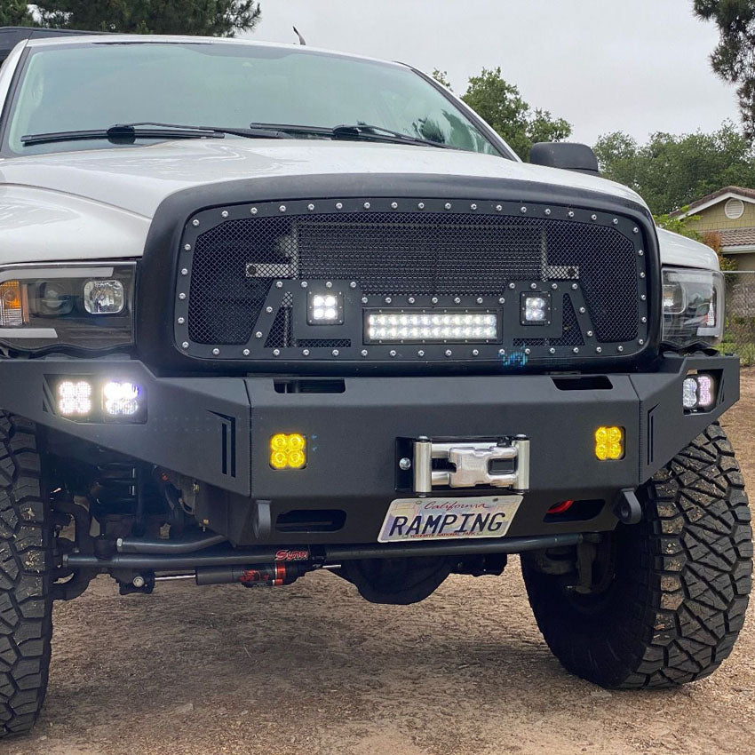 2003-2005 RAM 2500/3500 OCTANE SERIES FRONT WINCH BUMPER Front View