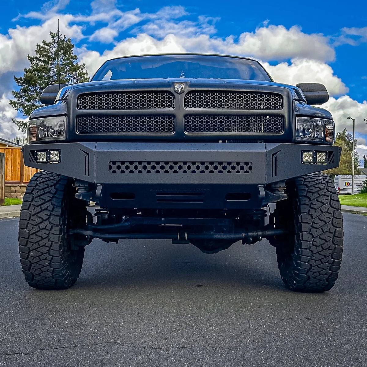 1994-2002 RAM 1500/2500/3500 OCTANE SERIES FRONT BUMPER Front View