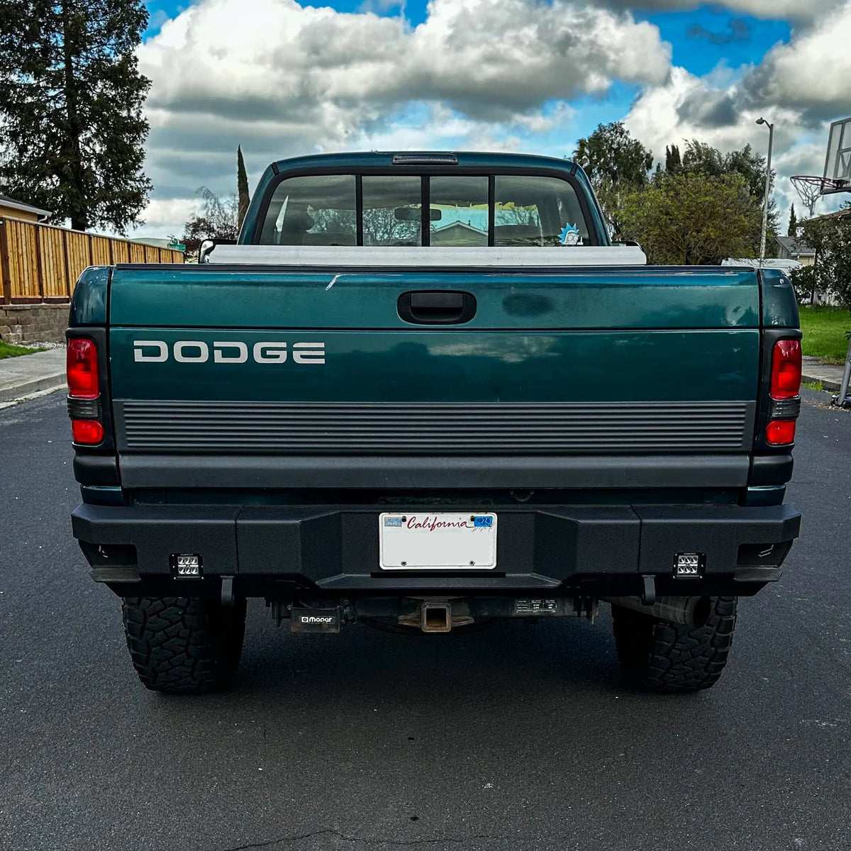 1994-2002 RAM 1500/2500/3500 OCTANE REAR BUMPER Front View