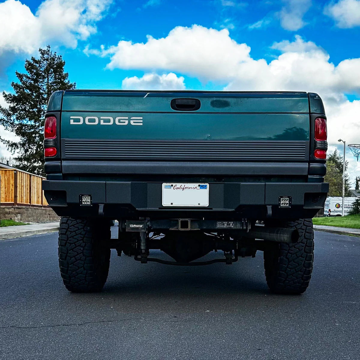 1994-2002 RAM 1500/2500/3500 OCTANE REAR BUMPER Front View