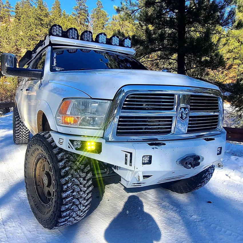 2010-2018 RAM 2500/3500 OCTANE SERIES FRONT WINCH BUMPER Front View