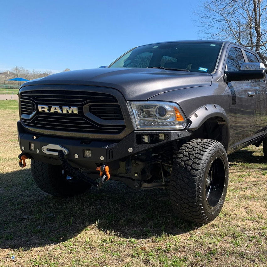 2013-2018 RAM 1500 OCTANE SERIES FRONT WINCH BUMPER Front View
