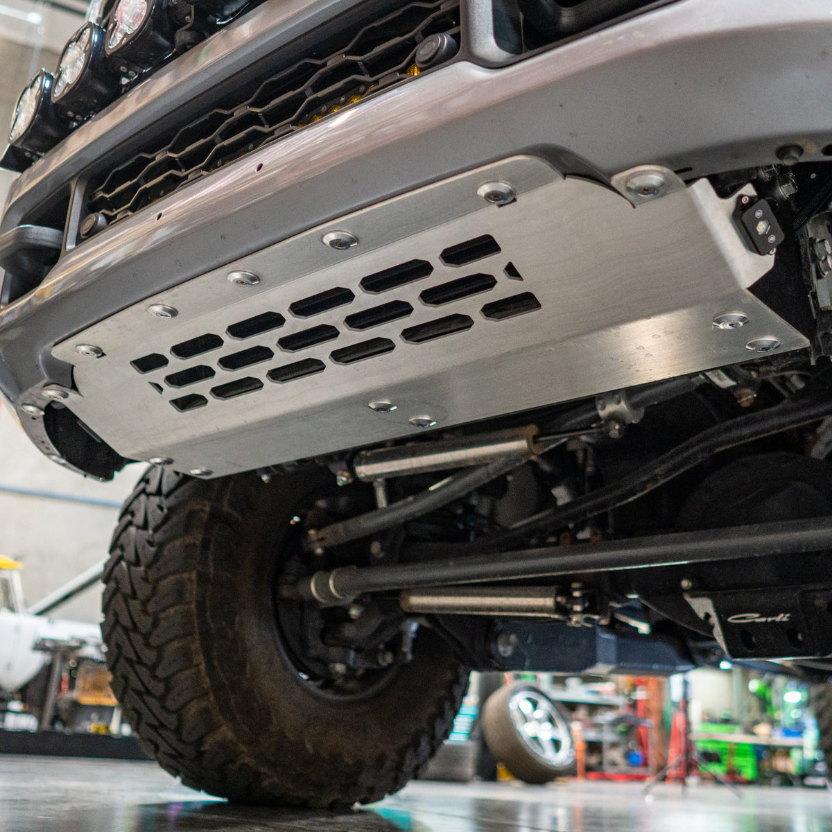 '19-26 Ram 2500/3500 HD Intercooler Skid Plate System installed