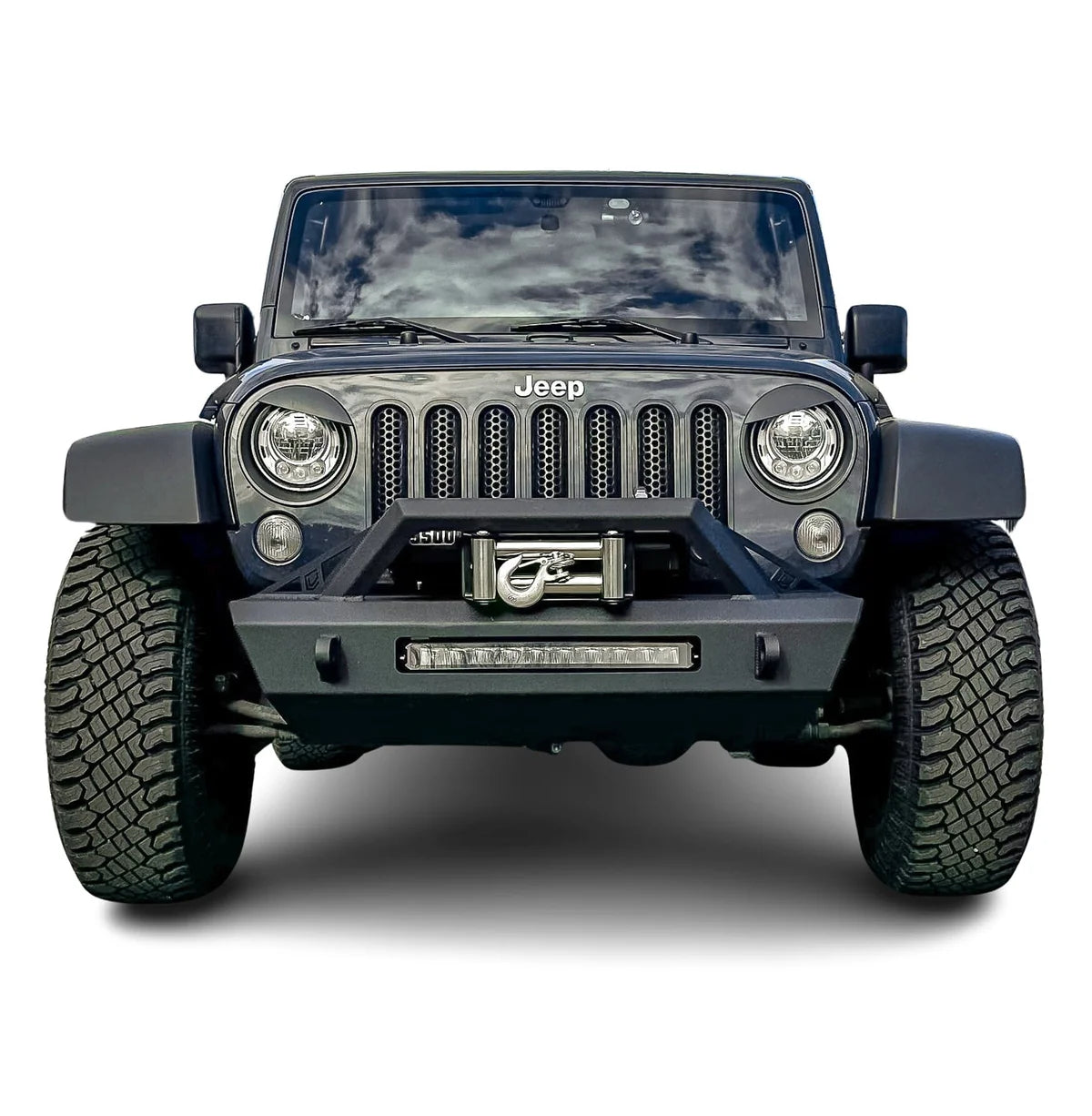 2007-2018 JEEP WRANGLER JK FRONT BUMPER Front View