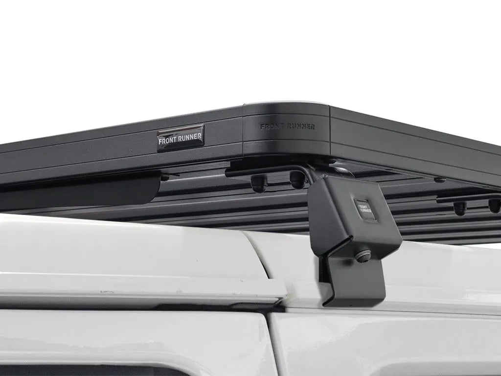 Jeep Wrangler JL 2 Door (2018-Current) Slimline II 1/2 Roof Rack Kit Front View