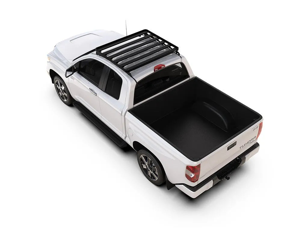 Toyota Tundra Double Cab (2007-2021) Slimline II Roof Rack Kit / Low Profile Front View