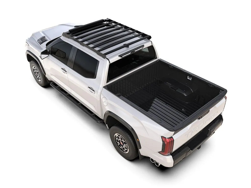 Toyota Tundra Crew Cab (2022-Current) Slimsport Roof Rack Kit / Lightbar Ready Front View