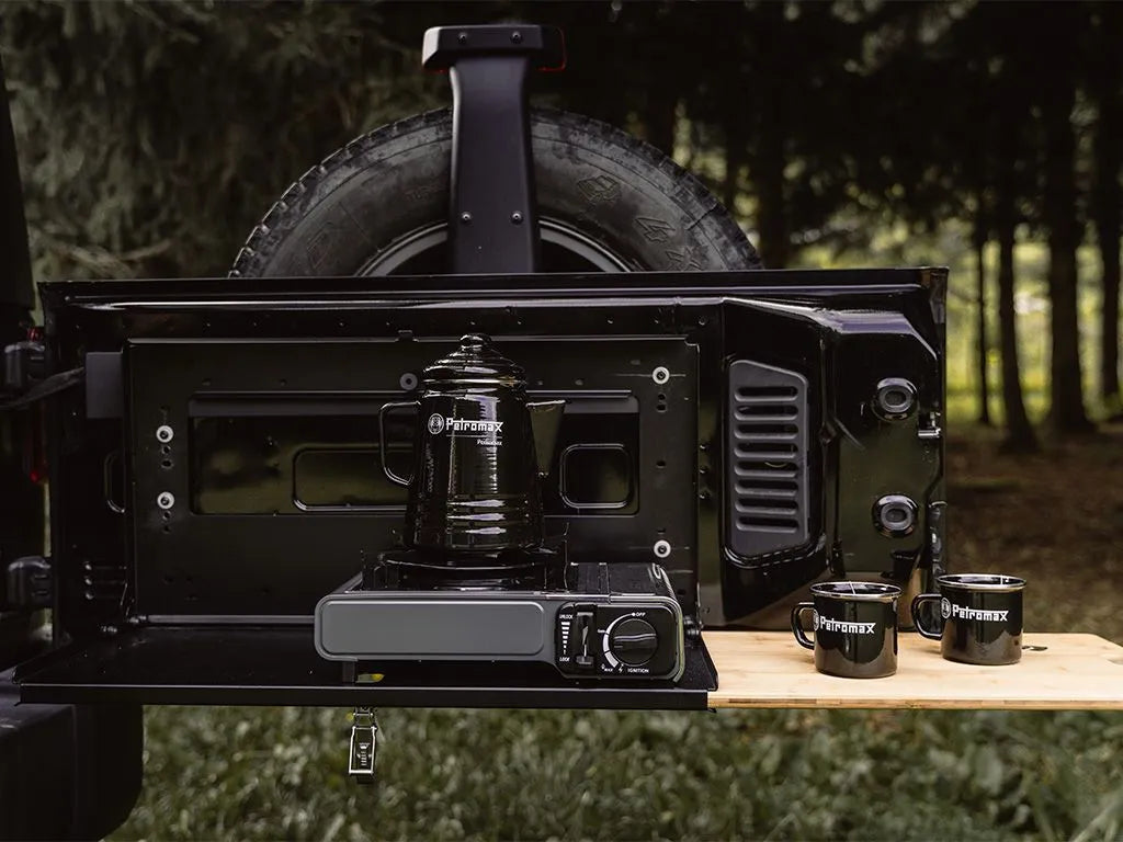 Front Runner Drop Down Tailgate Table Front View