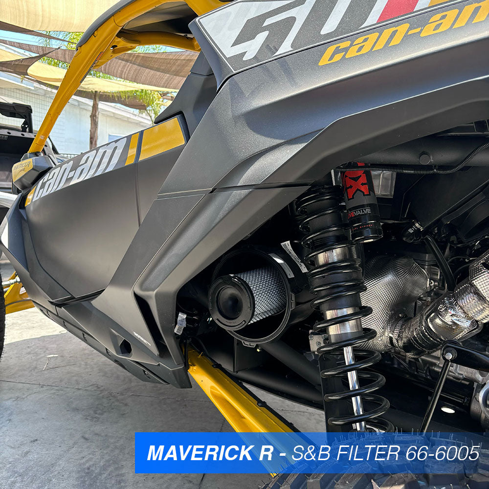 REPLACEMENT FILTER FOR 2012025 CAN-AM MAVERICK X3, 2024 MAVERICK R, 2021-2025 COMMANDER, SPORT 1000R Front View